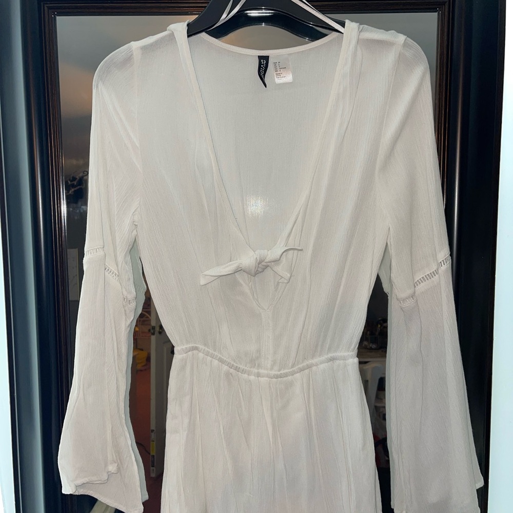 Summer white romper
